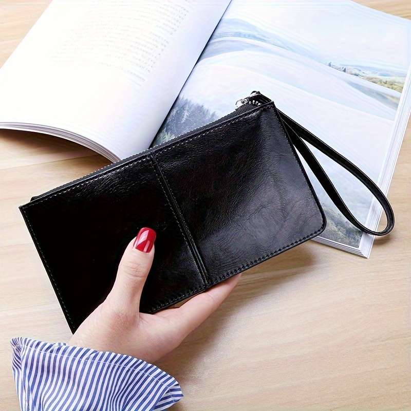 1pc Women's Long Zipper Wallet 2024 New Convenient Clutch Bag with Multiple Card Slots And Large C
