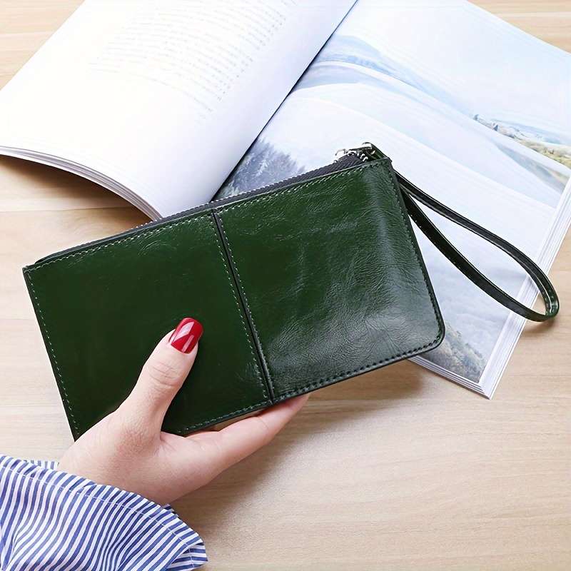 1pc Women's Long Zipper Wallet 2024 New Convenient Clutch Bag with Multiple Card Slots And Large C