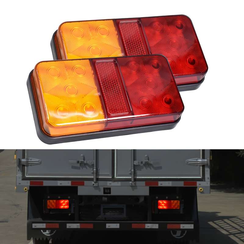 2pcs Multipurpose Led Car Light Bulb High Brightness Truck Tail Light Truck Trailer R