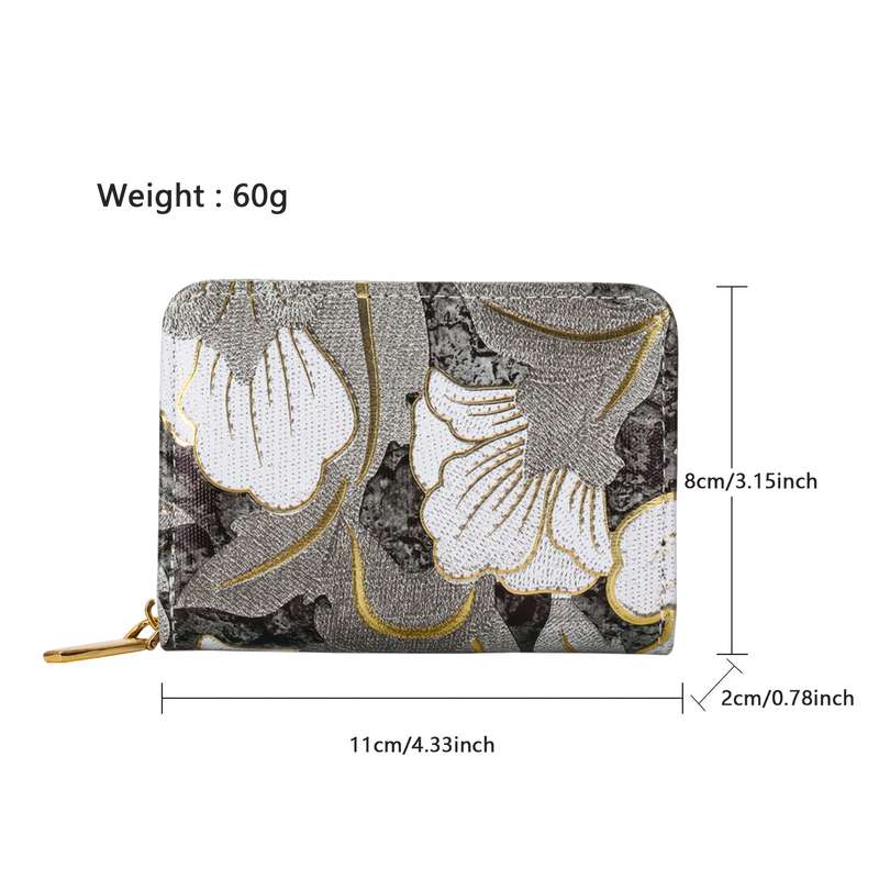 1pc Stylish Womens Zipper Wallet with Multiple Card Slots High Quality Coin Purse in Vibrant Mar