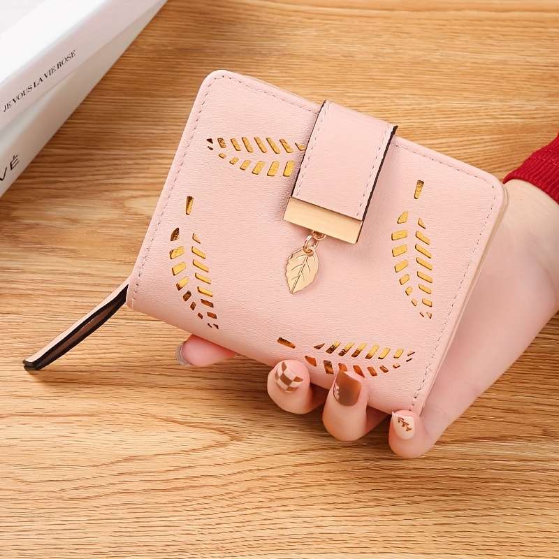 1pc Chic Women's Coin PurseWaterproof Durable PU with Multiple Card Slots Zippered Compartmen