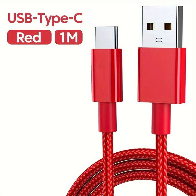 1pc 120W 6A Fast Charging USB Type C Cable 100cm 36V Max Voltage Round Plastic Matte Finish