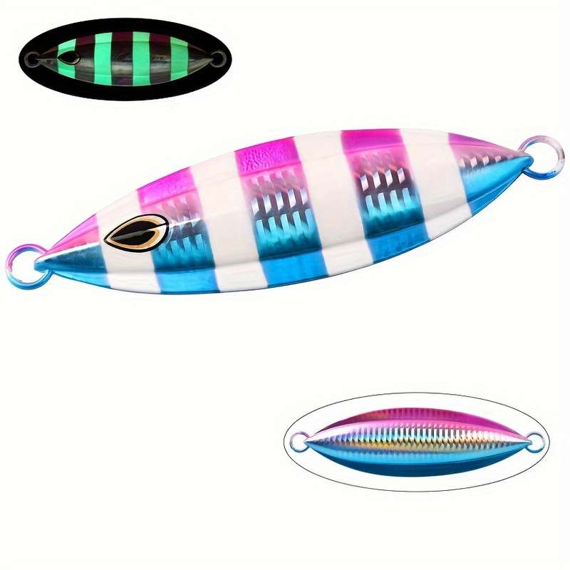 1pc 100g Metal Jig Vib Fishing Lure Sinking Lures For Deep Sea Fishing