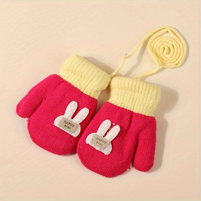 Winter Gloves Color Light Grey Size 0 To 3Y