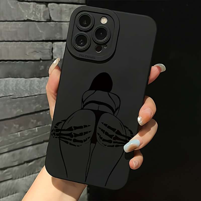 1Pc Black For iPhone 16 Plus Phone Case Phone Cover