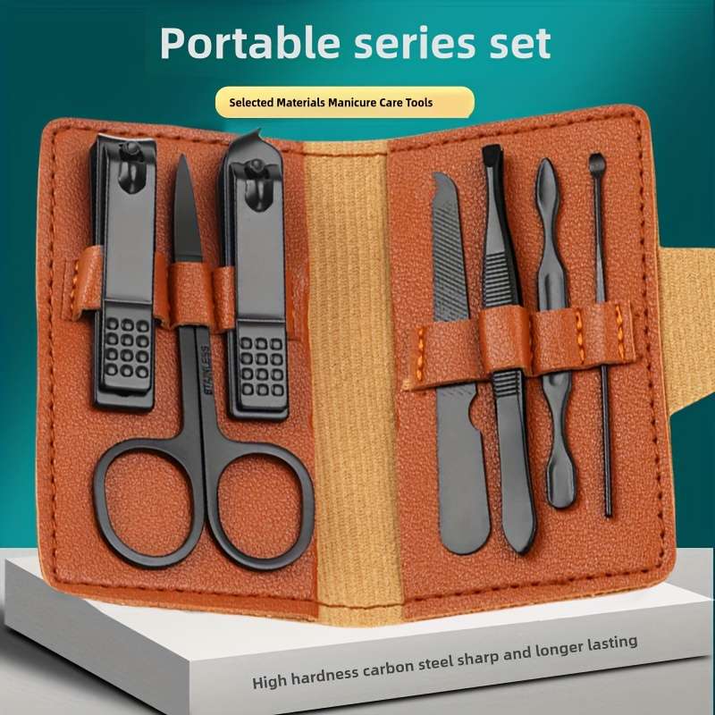 7pcs set Professional Stainless Steel Nail Clipper Set High Carbon Steel Blade Modern Style