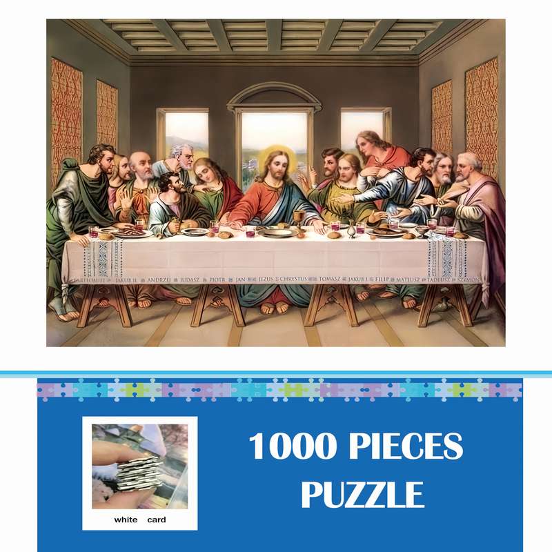 1000pcs DIY Puzzle Thick and Durable Adult Seamless Puzzle Designed for Birthdays H