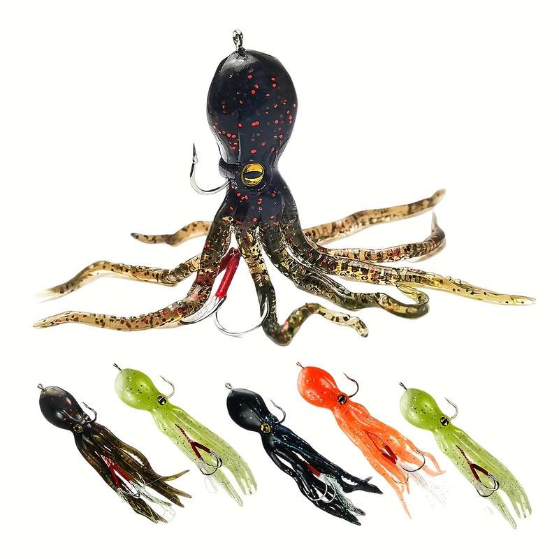 1pc Octopus Soft BaitFishing Lures for Bass Fishing Jig Head Swim Shad Lure