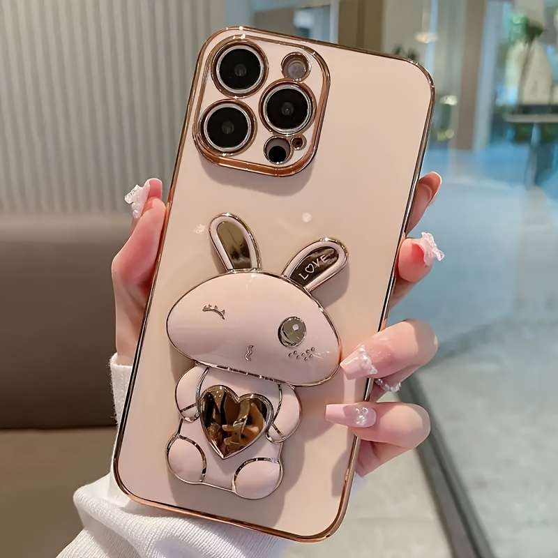 1Pc Pink Red Color For iPhone 16 Plus Phone Case Phone Cover