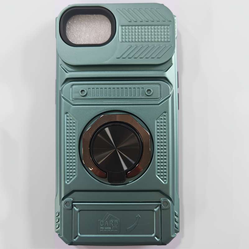 1Pc Green For iPhone 16e Heavy Duty Shockproof Phone Case