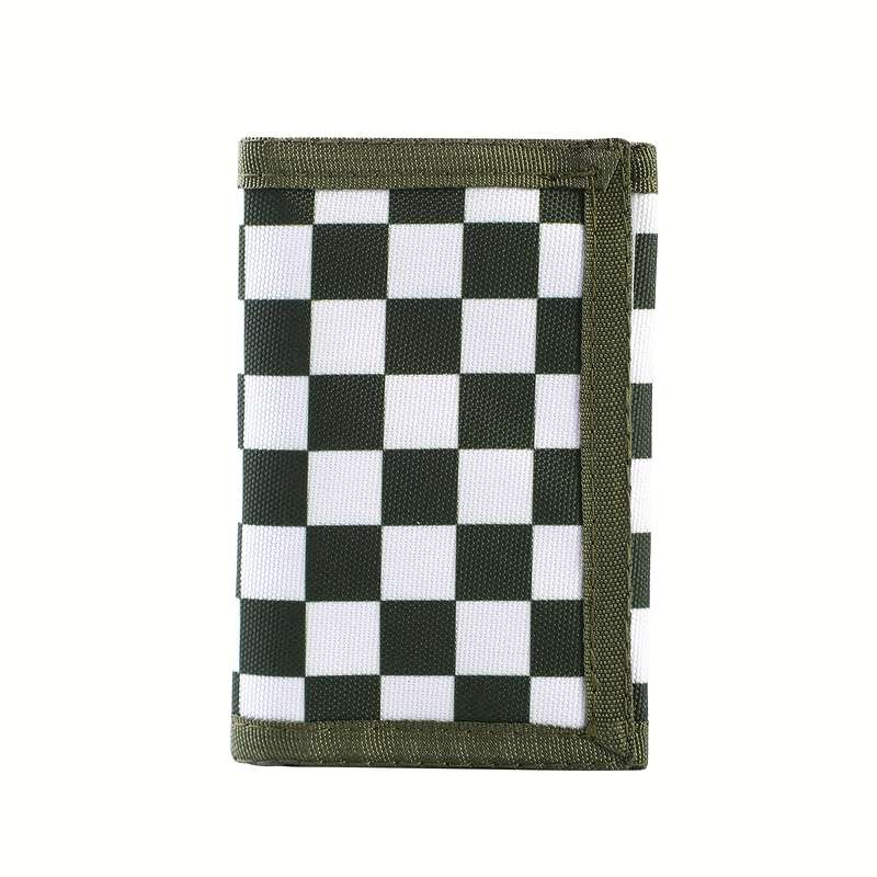 1pc Trifold Wallet Fashionable Print Casual Portable Coin Purse Durable Card Clip Large Capacit