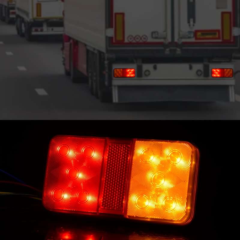 2pcs Multipurpose Led Car Light Bulb High Brightness Truck Tail Light Truck Trailer R