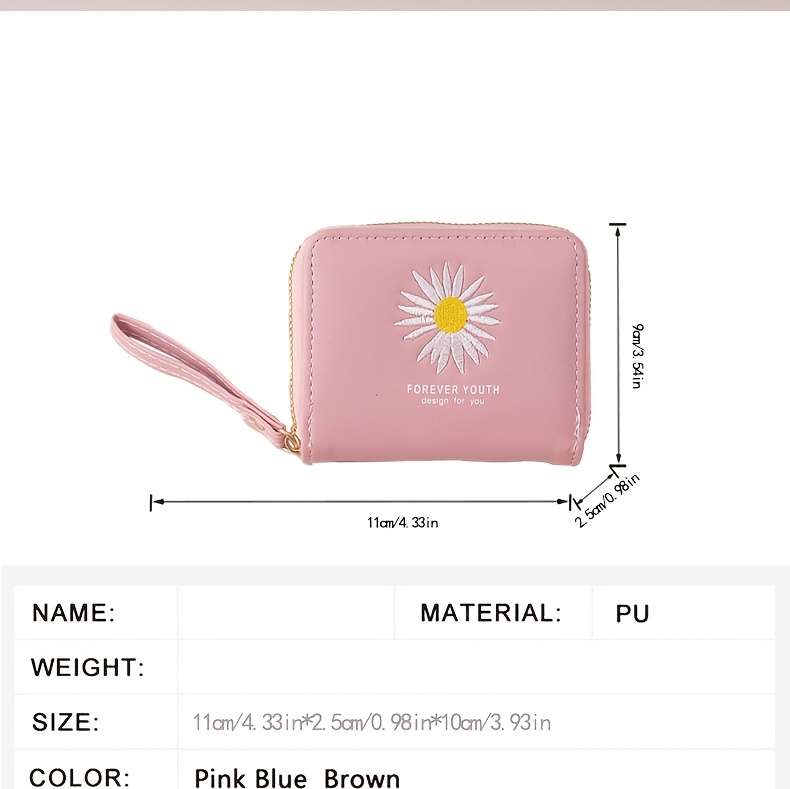1pc Women's Coin Wallet 2025 New Embossed Large Capacity Bank Card ID Card Holder Fashionable Multi
