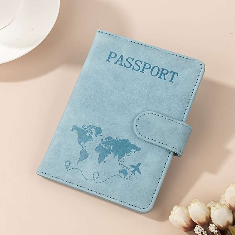 1pc 2-in-1 RFID Travel Wallet RFID Multifunctional Travel Passport Book 1 Banknote Slot 2 SIM C