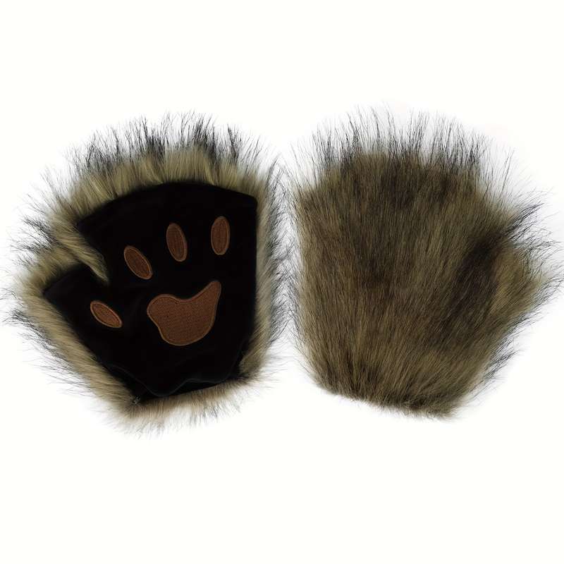 Winter Gloves Color Brown