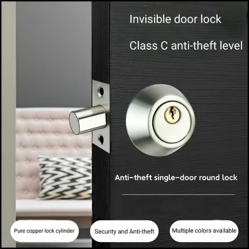 Lock Color 1Pc Black