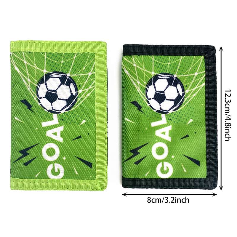 1pc Vibrant Soccer-Themed Wallet with Smooth Zipper Realistic Printed Soccer Ball Design Multiple