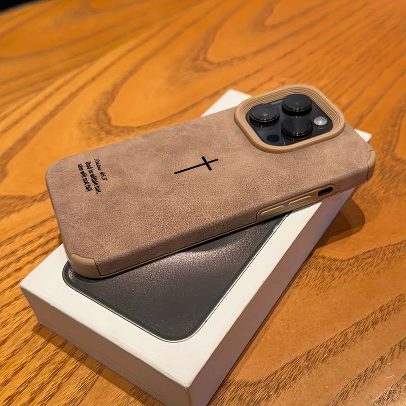 1Pc Brown For iPhone 14 Plus Phone Case Phone Cover