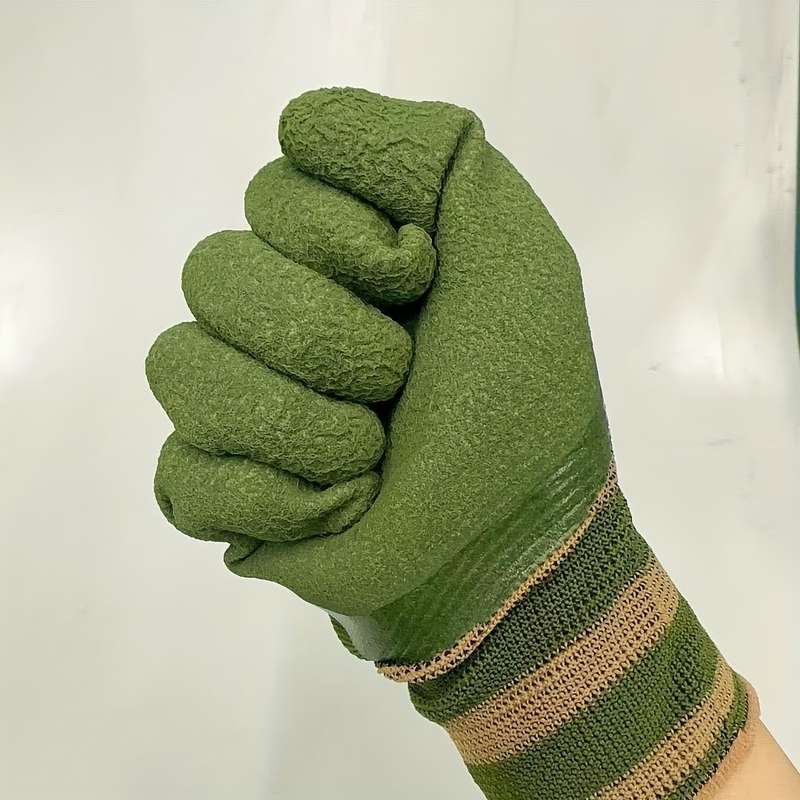 Work Gloves Color Green