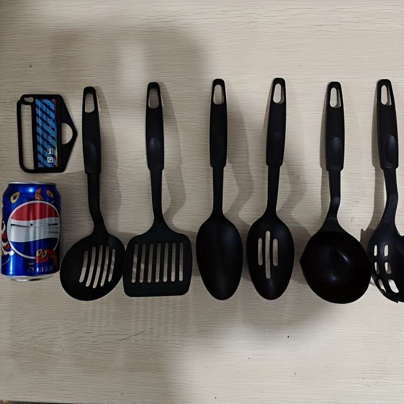 6pcs Set Kitchen Utensils Durable Cooking Tools Including a Ladle Solid And Slotted Spoons a