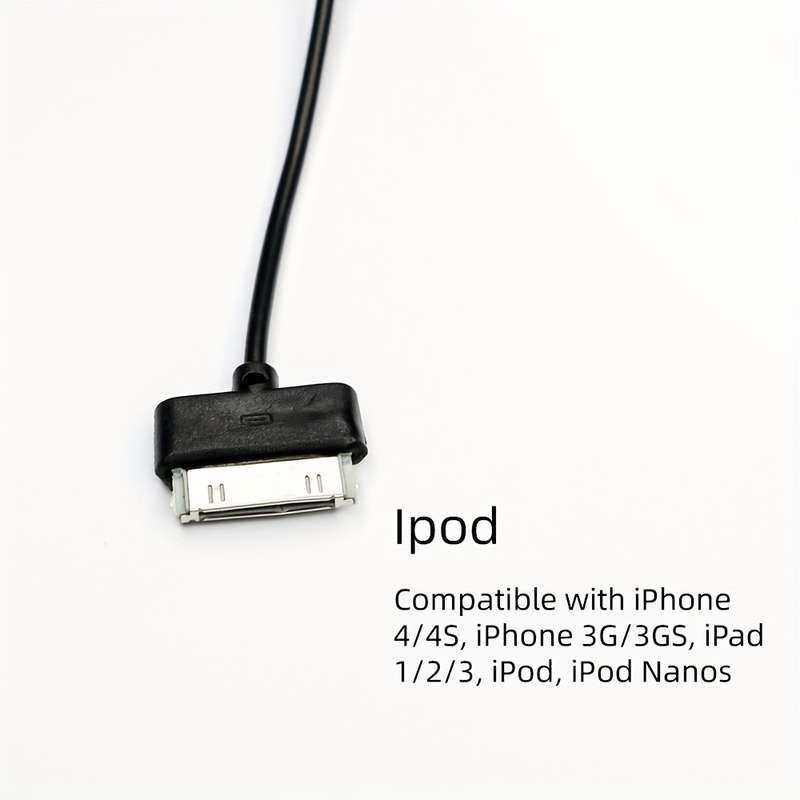 1pc 10-in-1 USB Charging Cable Set PVC Matte Round Cable 21cm USB Male to Female 5-10W Powe
