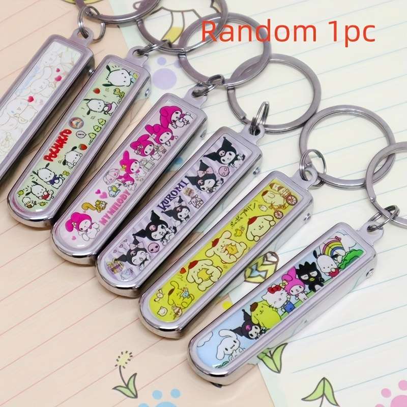 1pc Sanrio Cute Character Nail Clippers Stainless Steel Portable Fingernail Trimmer with Con