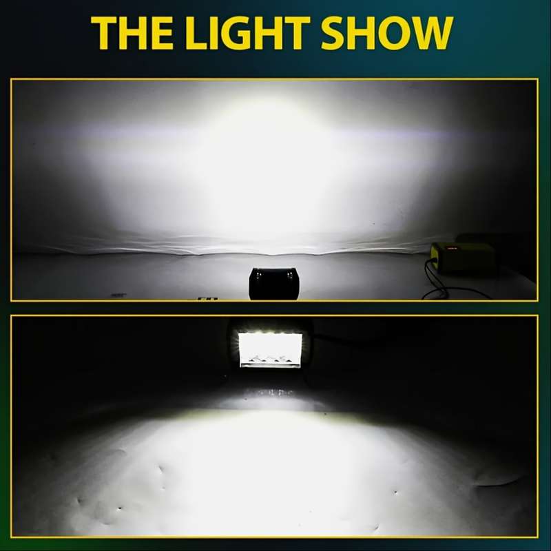 2pcs 10.16cm Automotive LED Work Lights 20LED 60W Universal for CarTruckPickupSUV