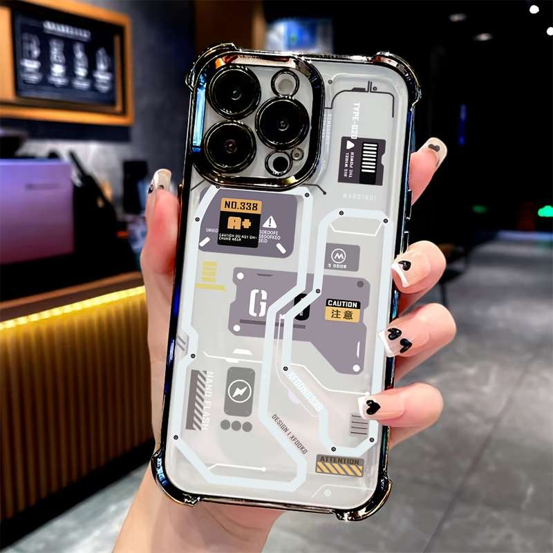 1Pc Mixed Color For iPhone 7 8 Mechanical Armor Line Phone Case