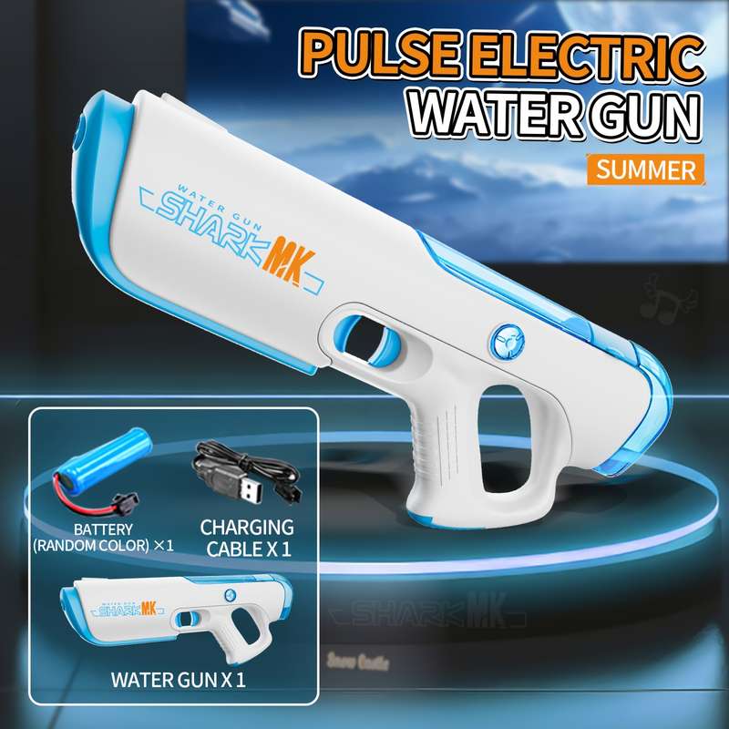 Toy Guns Items Electric Water Gun With Pulse Style   Blue