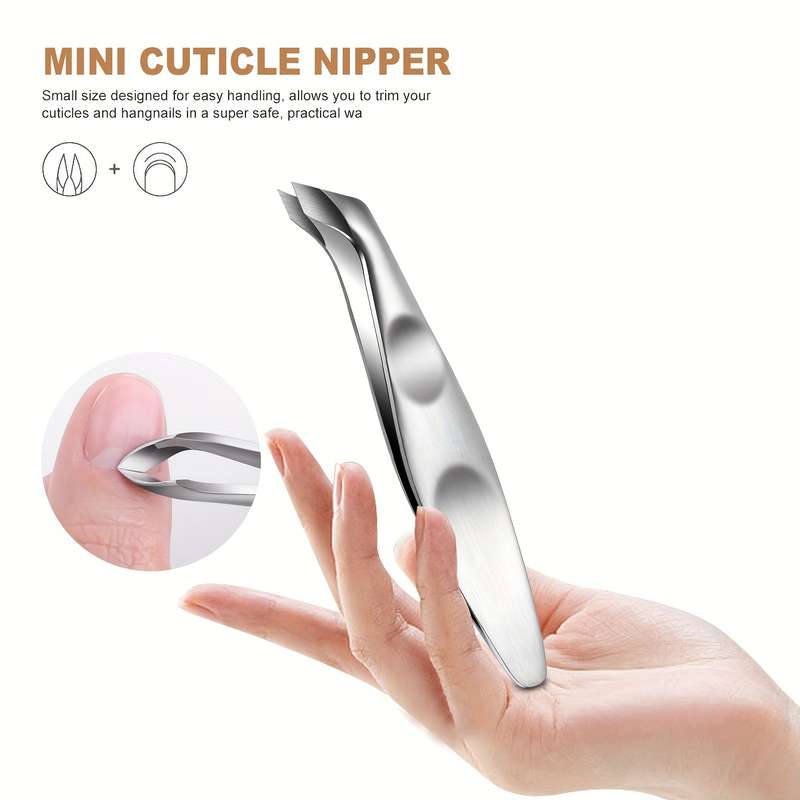 1pc Professional Nail Tool For Removing Dead Skin And Cuticles Made Of Stainless Steel With A