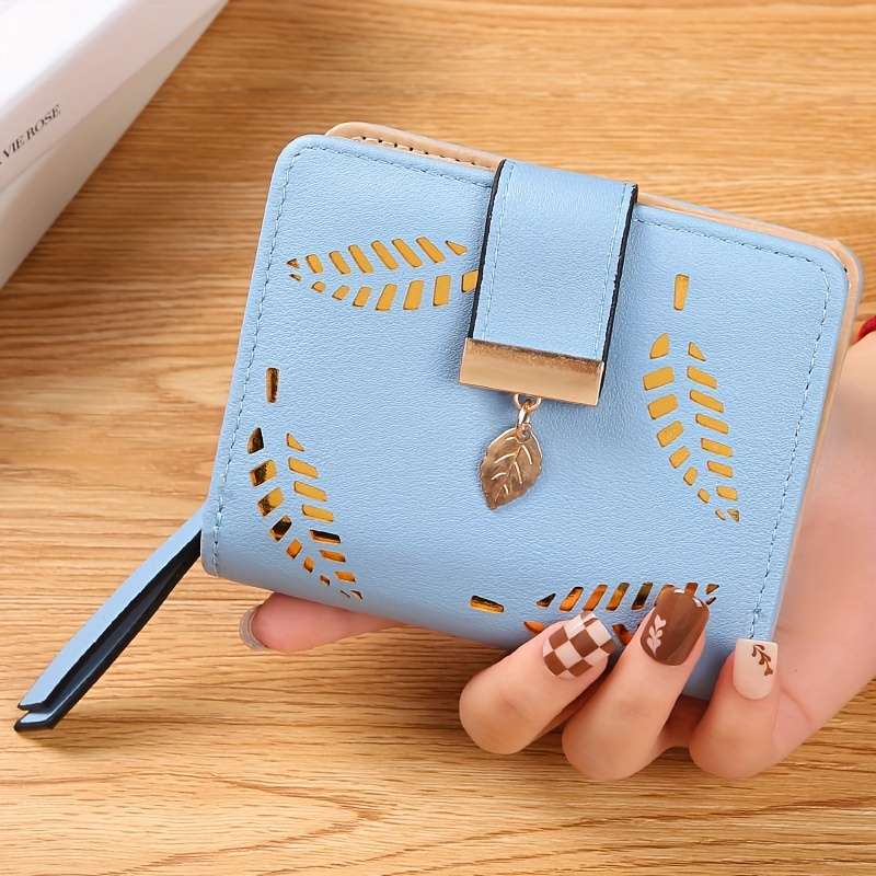 1pc Chic Women's Coin PurseWaterproof Durable PU with Multiple Card Slots Zippered Compartmen