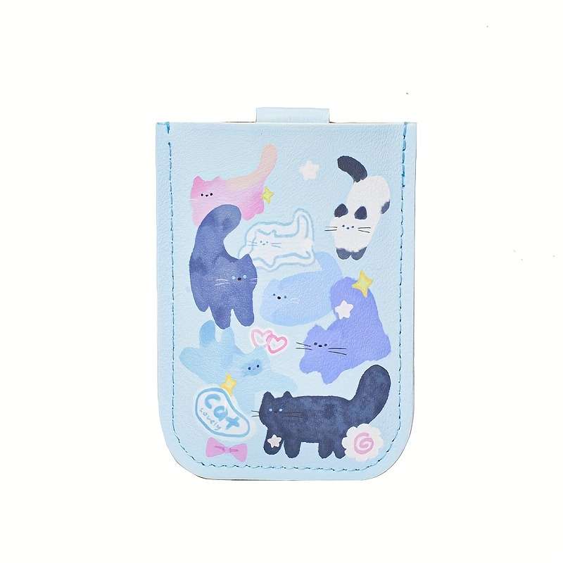 1pc Stylish Convenience Cute Cartoon Multi-Card ID Holder Large Capacity Ultra-Thin Anti-Dema