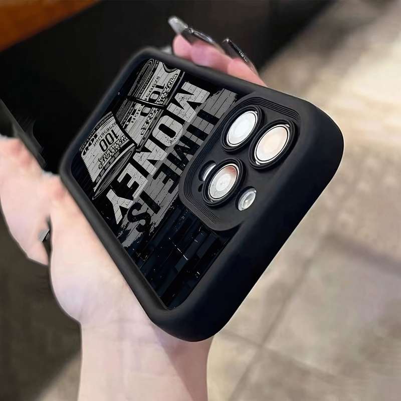 1Pc Black For iPhone 16 Plus Phone Case Phone Cover