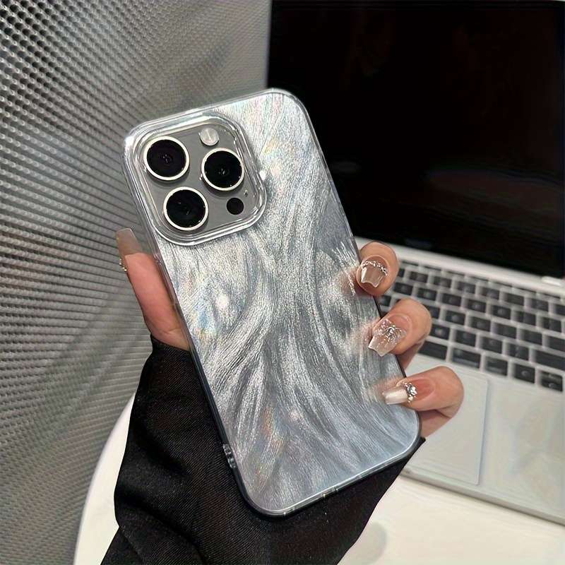 1Pc Transparent Silvery For iPhone 11 Phone Case Phone Cover