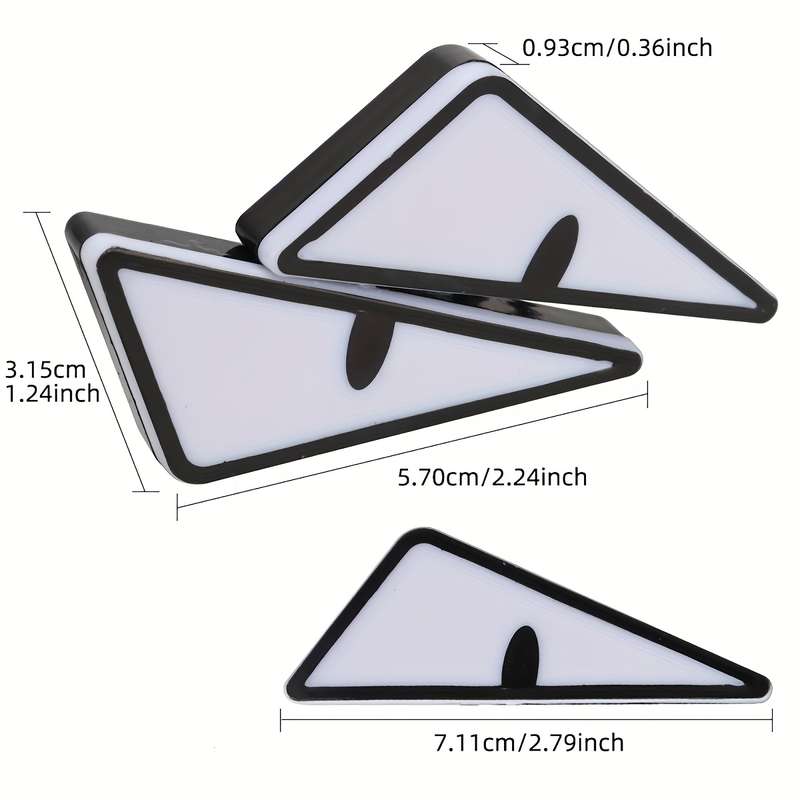 2pcs LED Eagle Eye Lights Triangle Demon Eye Fun Atmosphere Lights High Brightness