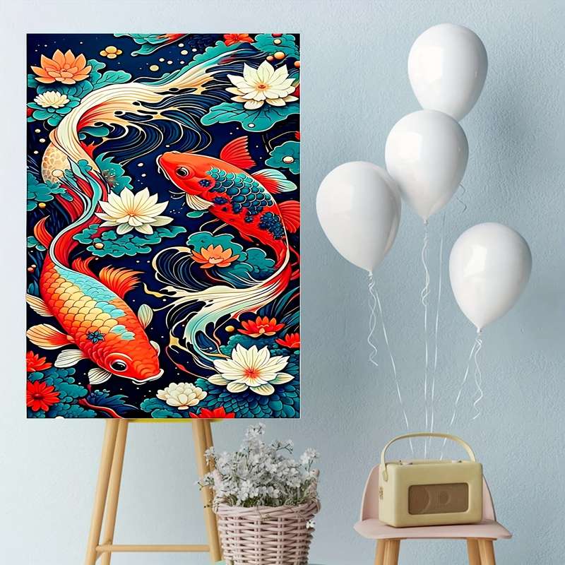 1000pcs Fish Jigsaw Puzzle Seamless Rectangle for Adults Fun Family Game for Birt