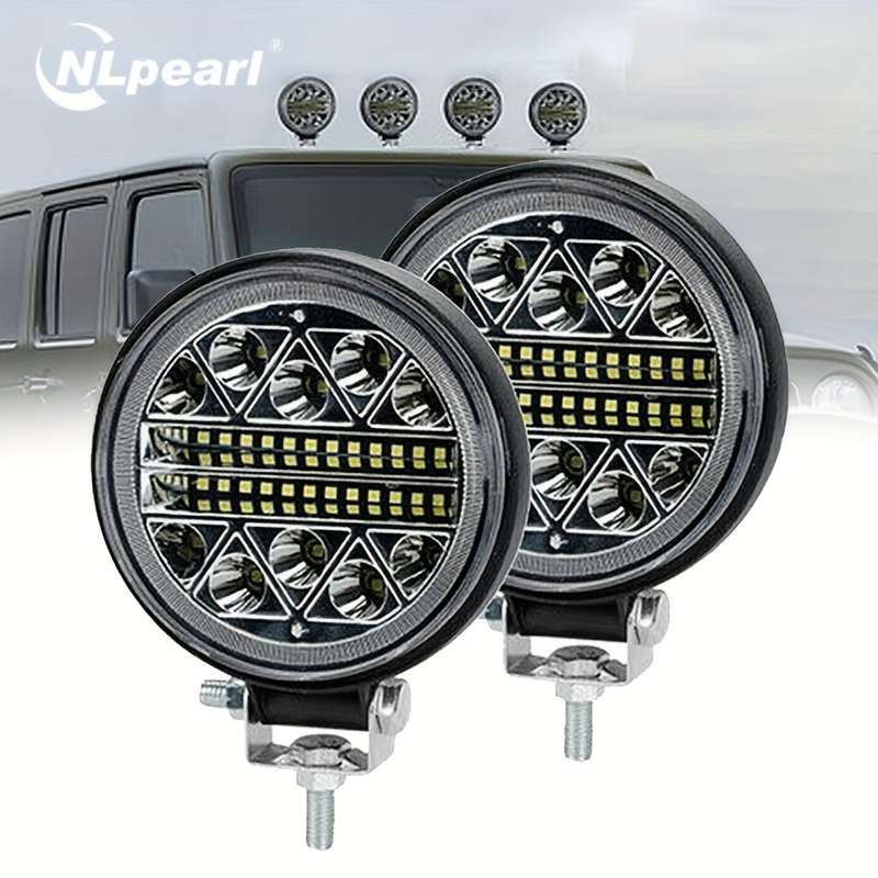 2pcs Led Bar Spotlights 10.16cm Car Headlights Led 12V 24V Led Fog Lamp Super Bright