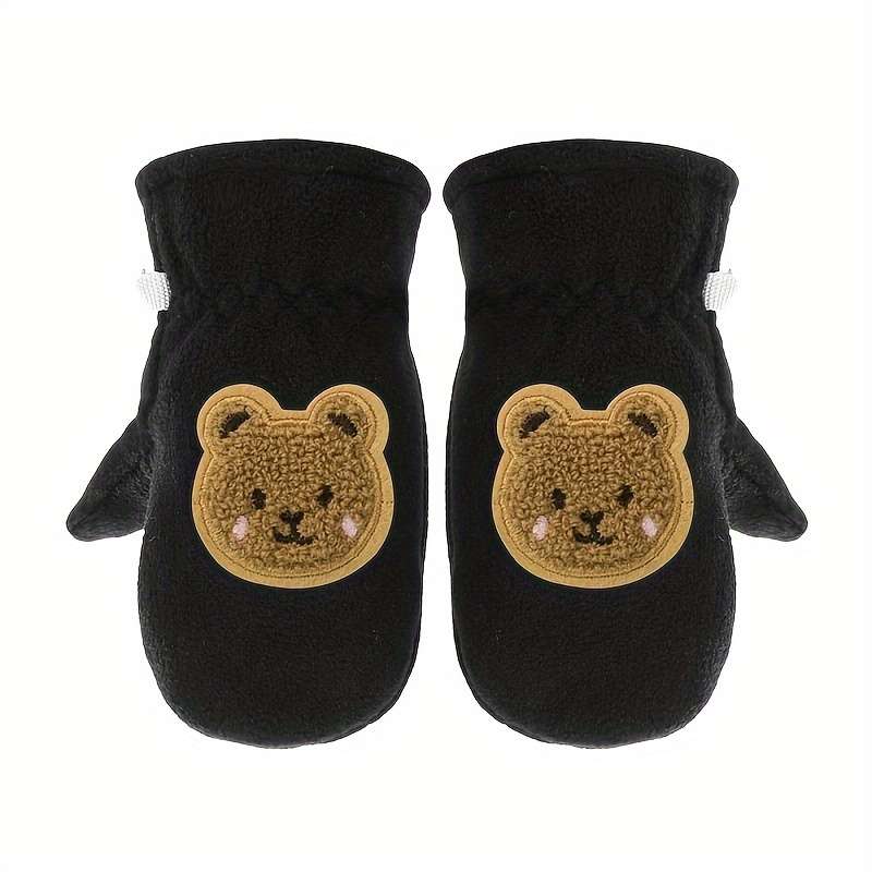 Winter Gloves Color White Size M  2 To 4 Years Old