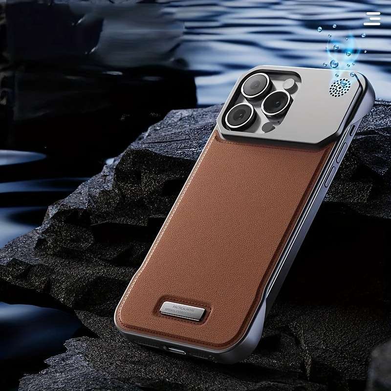 1Pc Blue For iPhone 12 Mini Invisible Magnetic Charging Ring Phone Case