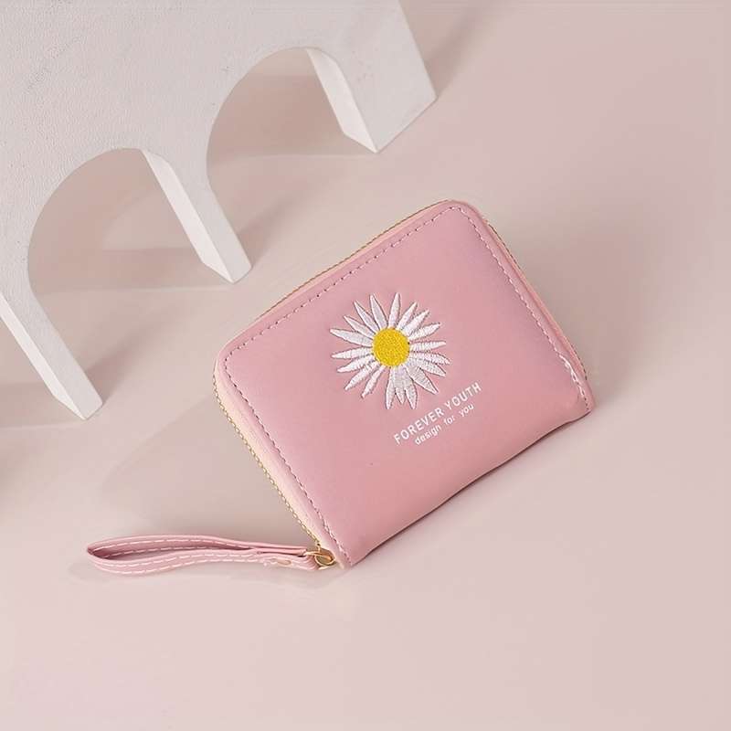 1pc Women's Coin Wallet 2025 New Embossed Large Capacity Bank Card ID Card Holder Fashionable Multi