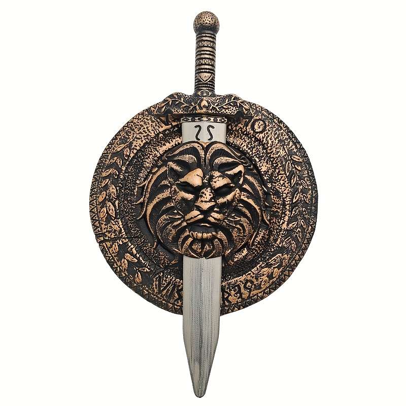Toy Weapons Style Lion Shield Warrior Sword Set