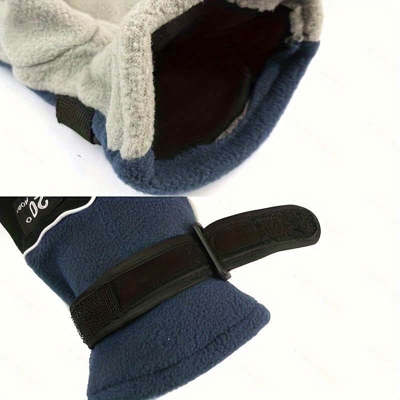 Winter Gloves Color Men To Blue