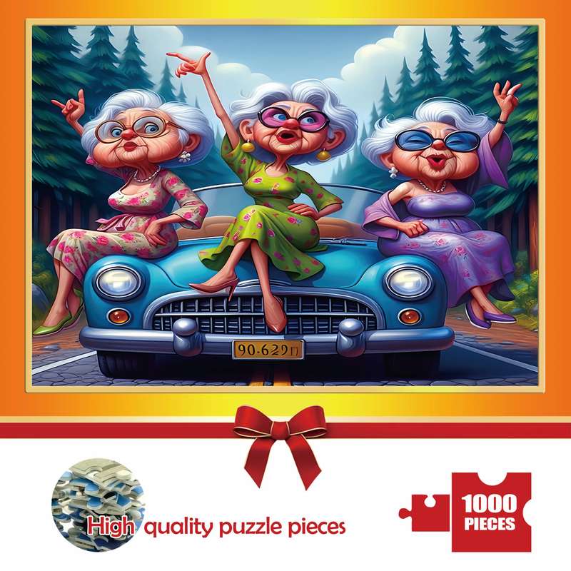 1000 Piece Paper Jigsaw Puzzle For Adults DIY Wall Art 19.7in x 2