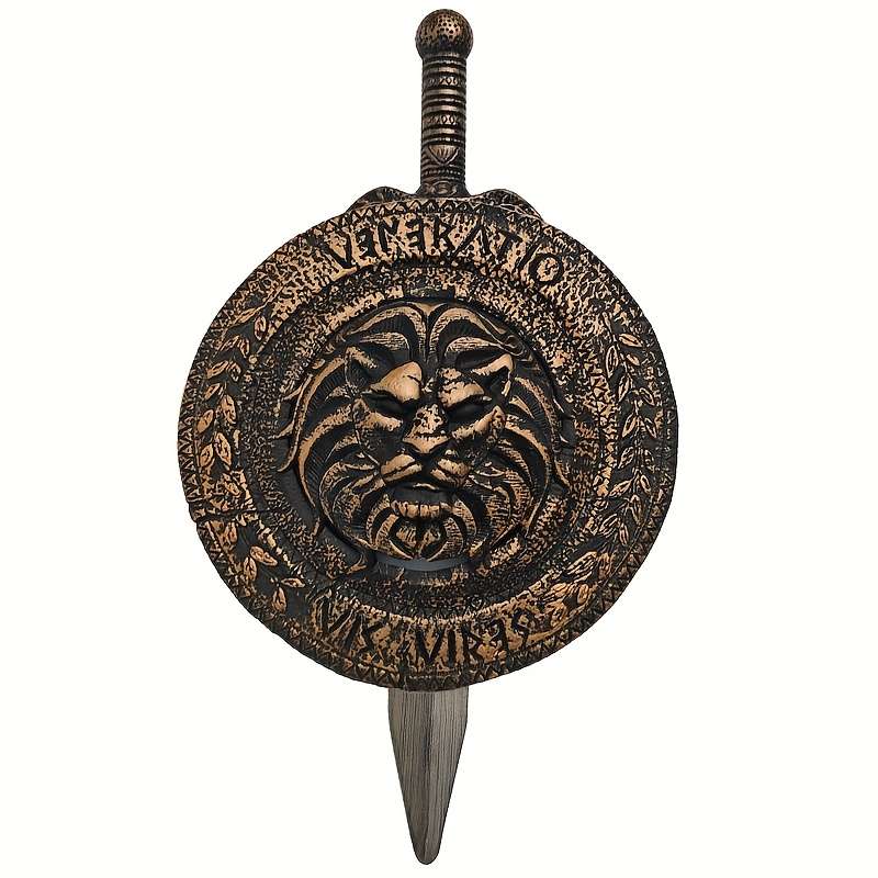 Toy Weapons Style Lion Shield Warrior Sword Set