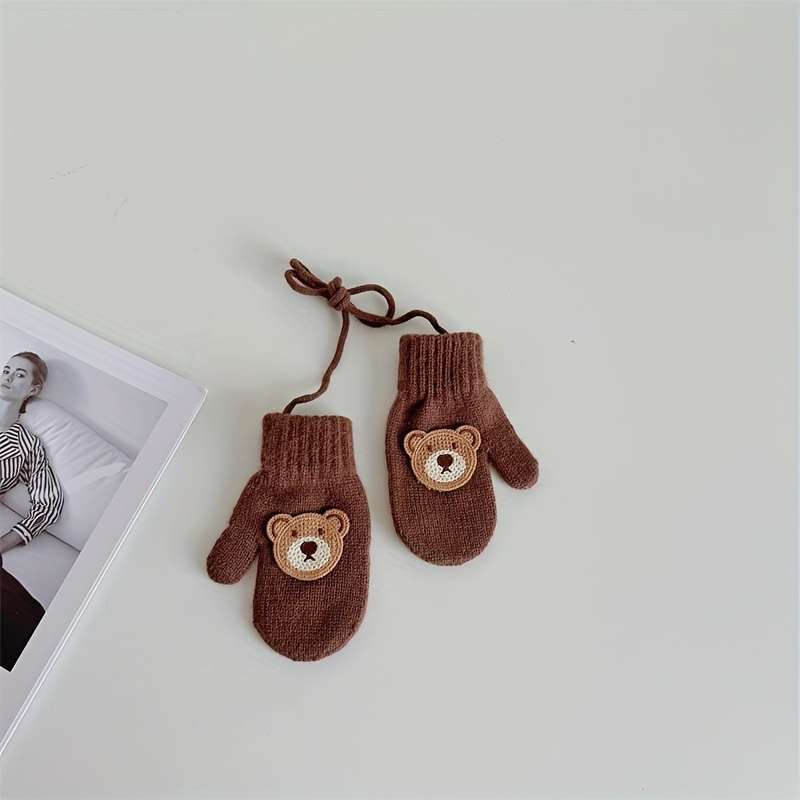 Winter Gloves Color Grey Size 1 To 6 Years Old
