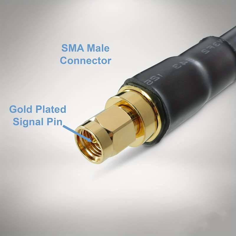 1pc 10m RG58 Coaxial Cable 15m 49.2ft SMA Male to N Male Connector Ultra Flexible Low Loss C