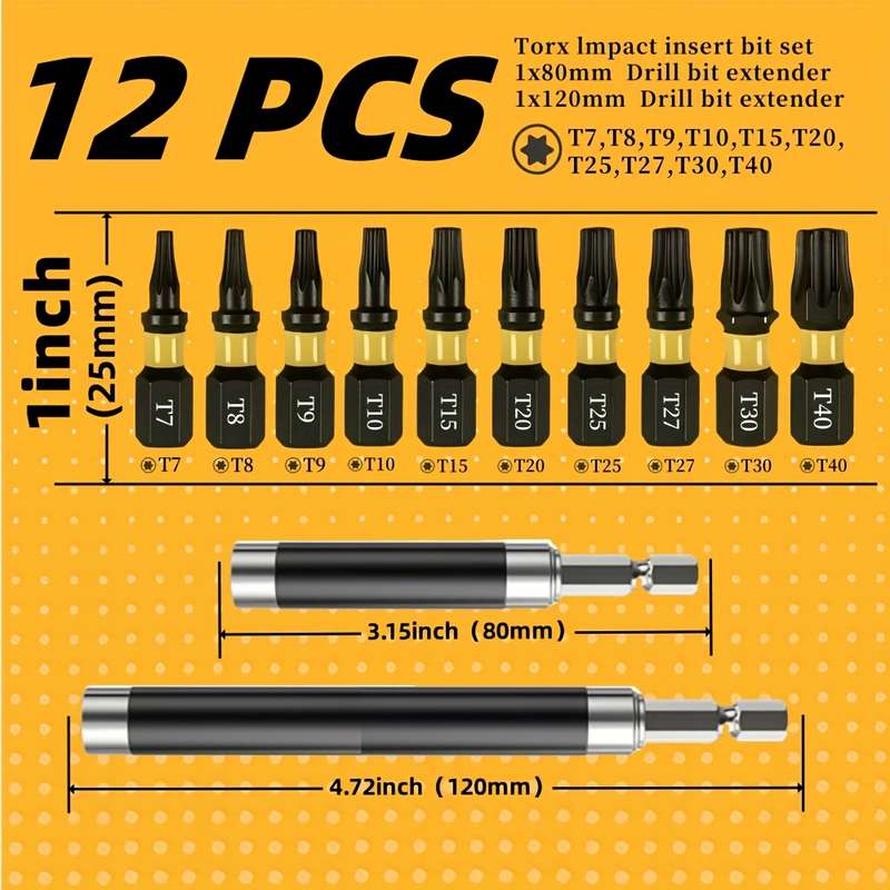 Screwdriver Bit Tool Set Quantity 10Pcs