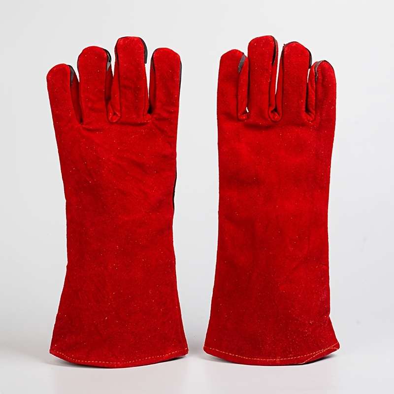 Work Gloves Color Red