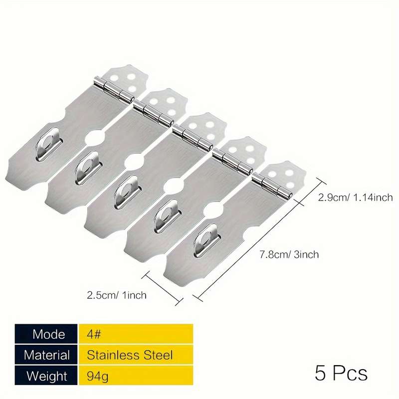 Lock Size 7.8Cm 3 Inch   Quantity 5Pcs