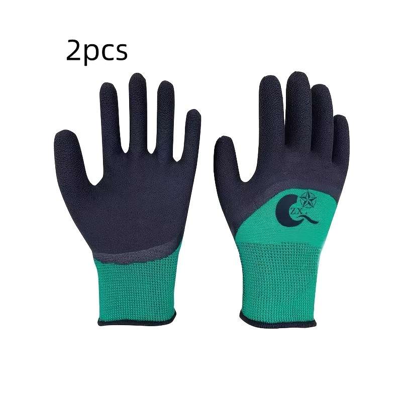 1 Pair Green Multi Purpose Work Gloves
